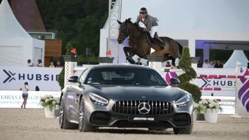 Marc Dilasser en route vers la victoire avec Arioto du Gevres. 