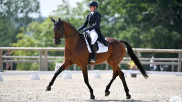 Josephine Schnaufer-Völkel et Pasadena 217.