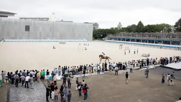 Voici à quoi devrait ressembler la piste principale du Parc équestre Baji Koen, où se tiendront les épreuves de dressage et de saut d’obstacles. Sur ces clichés datant de juillet 2019, il restait encore des travaux à conduire, mais le site est aujourd’hui fin prêt.