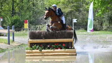 Karim Laghouag et Triton Fontaine sur le cross de Saumur.