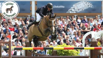 Nifrane de Kreisker en 2011 au CSIO 5* de La Baule avec Roger-Yves Bost.