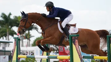Marcus Davis entre dans l’histoire comme le premier cavalier bahaméen à concourir à Wellington. 