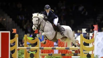 Ici sous la selle de Pauline Scalabre, Sligo de Mormal a quitté la France il y a quelques mois pour la Grande-Bretagne. 