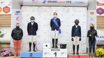Le podium de l'épreuve de Mâcon.