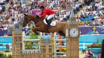 Derly Chin de Muze avec Éric Lamaze en 2012 à Londres.