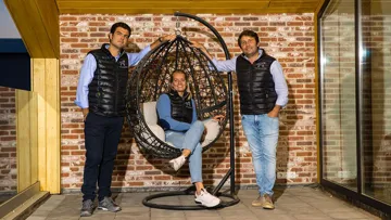 Les fondateurs, Steve Tinti (à gauche), Willemijn Poels (au centre) et Carlos Pinto (à droite).