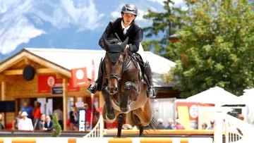 Anthony Bourquard et Dimantina D, ici au CSI 4* de Crans-Montana.