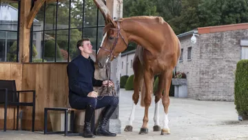 Jos Verlooy et Igor, son cheval de tête actuel.