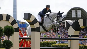 Martin Fuchs au Grand Prix 5* d’Aix-la-Chapelle.