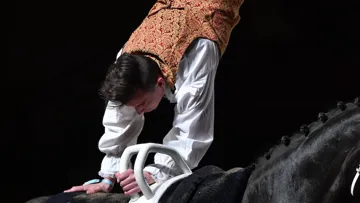 Clément Taillez a voltigé, pour sa dernière entrée en piste, sur l'Ave Maria.