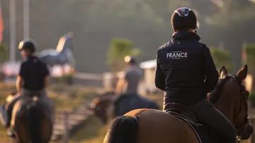 Olivier Bost et Thierry Pomel, sélectionneurs des équipes de France Enfants et Juniors pour le premier, Jeunes cavaliers pour le second.