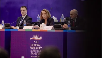 La Secrétaire générale de la FEI Sabrina Ibáñez a pris la parole à plusieurs reprises.