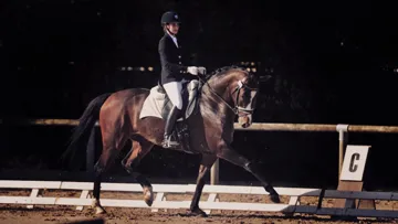 Amandine Prevost, triple médaillée d'or l'an dernier, ici en selle sur Riverside.