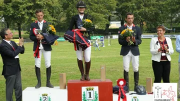 Le podium du CCI 2* à Châteaubriant.