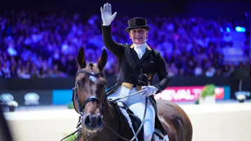 Isabell Werth a aujourd'hui remporté sa cinquième Coupe du monde de Lyon.