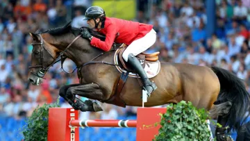 Gregory Wathelet et Conrad de Hus aux championnats d'Europe d'Aix-la-Chapelle.