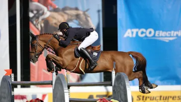 Gregory Wathelet et Algorythem ont remporté l'épreuve hier à Calgary.