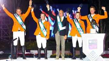 L'équipe néerlandaise, victorieuse l'an dernier de la finale de la Coupe des nations