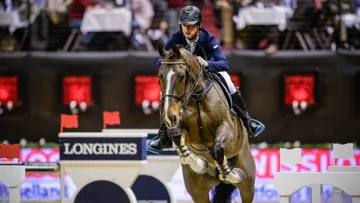 Denis Lynch et Abbervail van het Digenshof, grands vainqueurs à Bâle ce soir.