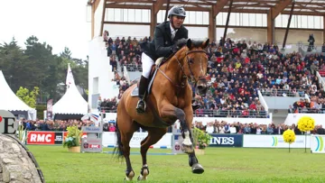 Patrice Delaveau et Ornella Mail*HDC lors de leur dernière victoire dans le derby de La Baule.