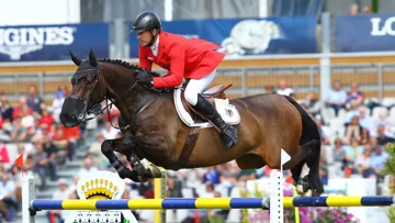Holger Wulschner et Cavity sont des habitués du haut niveau, et ont notamment pris part au CSIO 5* de La Baule en 2013.