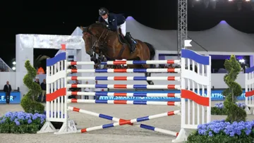 Julien Epaillard et Safari d'Auge sur le vertical à 1,95m