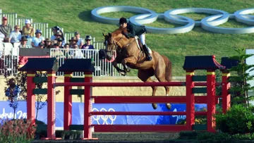 Baloubet du Rouet et Rodrigo Pessoa aux Jeux olympiques d'Athènes en 2004