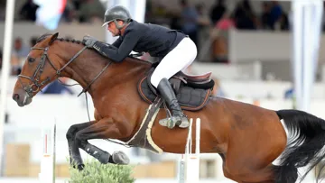 Grégory Cottard et sa fidèle Régate d'Aure, auteurs d'un excellent week-end à Gijón pour leur premier CSIO 5*.