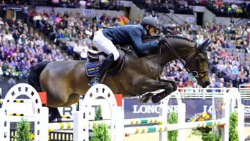 Forlap DC sous la selle de Grégory Wathelet à l'occasion de la finale de la Coupe du monde d'Omaha.