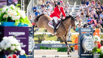 Ian Millar & Dixson, auteurs d'un des deux double sans faute de l'épreuve.
