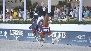 Jérôme Guery, vainqueur l'année dernière avec Grand Cru van de Rozenberg.