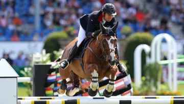 L'alezane de Bernard Briand Chevalier ne reviendra plus en concours.