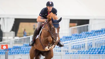 Il y a quelques heures, Kevin Staut et son alezan ont foulé pour la toute première fois la piste des Mondiaux.