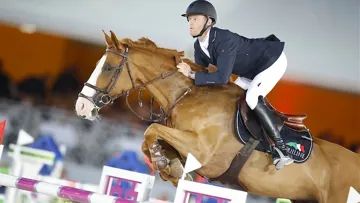 Ici sous la selle de Niels Bruynseels, Lady Cracotte avait rejoint les écuries de Cian O'Connor au début du mois.