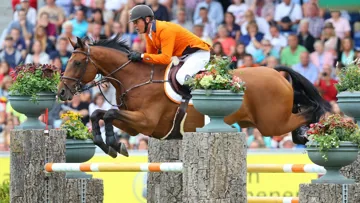 Jeroen Dubbeldam et SFN Zenith aux championnats d'Europe d'Aix-la-Chapelle en 2015.