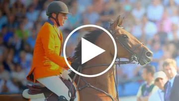 Jeroen Dubbeldam et SFN Zenith lors des championnats d'Europe d'Aix-la-Chapelle.