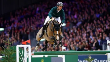 Steve Guerdat et Albführen's Bianca au CHI de Genève.