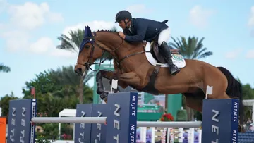 Avec seule une barre à terre au terme des deux parcours, Samuel Parot a été le meilleur hier à Wellington.