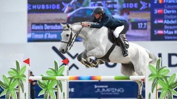 En un an, Alexis Deroubaix a gagné presque deux cent places au classement mondial Longines.