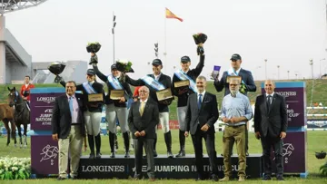L'équipe norvégienne sur la plus haute marche du podium
