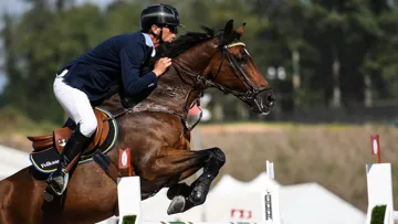 Ici en selle sur Christian K, Peder Fredricson sera le leader de l'équipe suédoise.