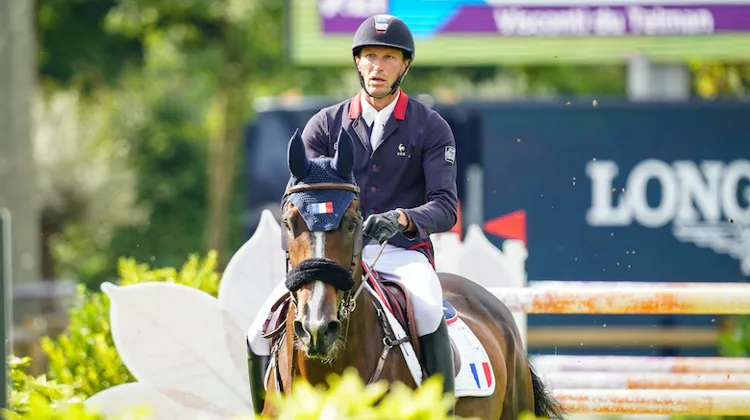 Avec Visconti du Telman, Kevin Staut a accusé seize points lors de la finale par équipes du jour.