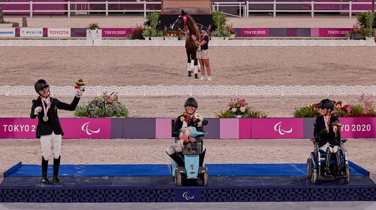 Les trois médaillés de l'épreuve Grade I.