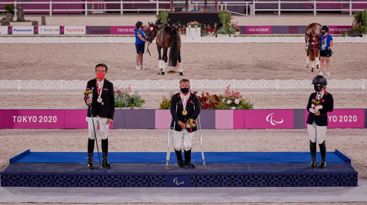Le podium de l'épreuve Grade II. 
