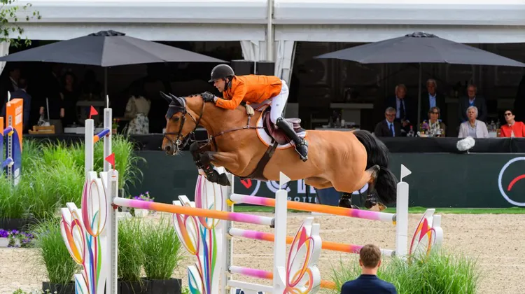 Maikel van der Vleuten et Beauville Z ont réalisé la meilleure performance de leur équipe.