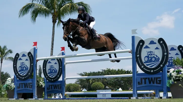 Laura Kraut et son fils de Balou du Rouet ont survolé le Grand Prix CSI 3* de Wellington.