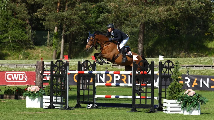 Swan Bourven, ici en selle sur Vakiry des Saules, a acheté la jument alors qu'elle n'était âgée que de six mois.