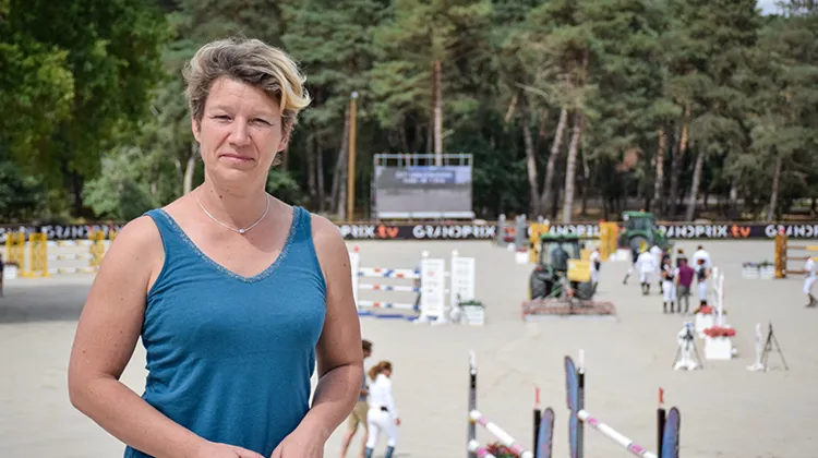 Agathe Jolly, directrice du Grand Parquet devant le nouveau Petit Parquet