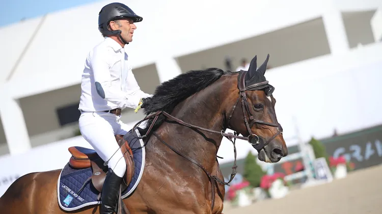 Philippe Rozier et Vincy du Gué dans le CSI4* de Saint-Tropez
