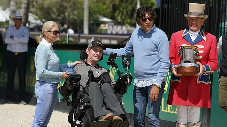 Kevin Babington a retrouvé ses amis cavaliers cet hiver à Wellington, avant que le confinement ne mette prématurément un terme au Winter Equestrian Festival.